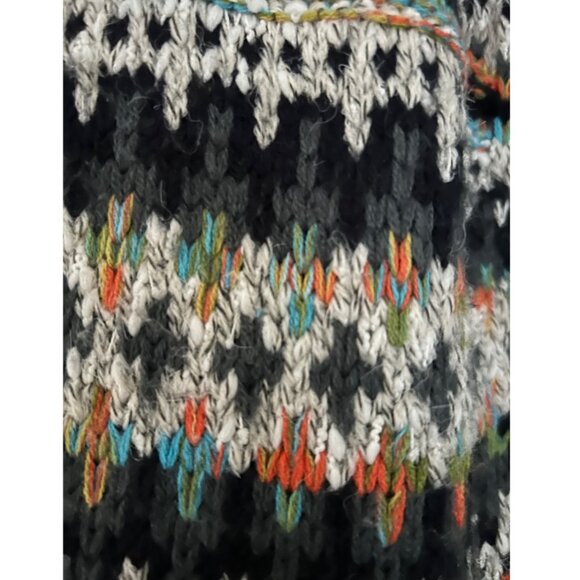 Raga / Anthropologie Hooded Duster Maxi Printed Cardigan Sweater Sz XS - Picture 4 of 6